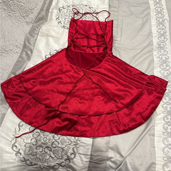 Red Mini Dress - Picture 2 of 3